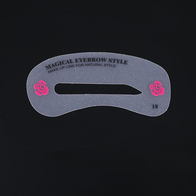 Reusable Eyebrow Stencils 24PCs Shaping Grooming Brow Template Make Up