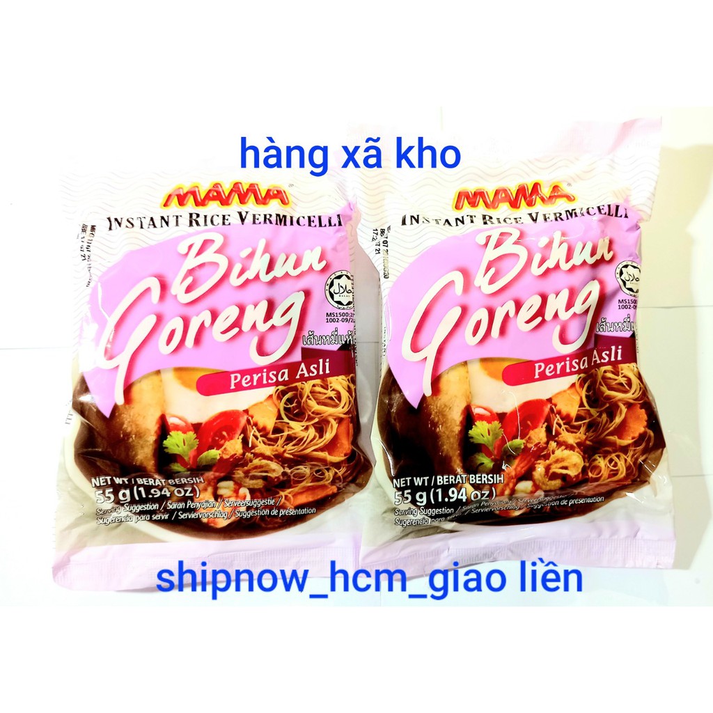 bún gạo khô ăn liền Mama Bihun Goreng gói 55g