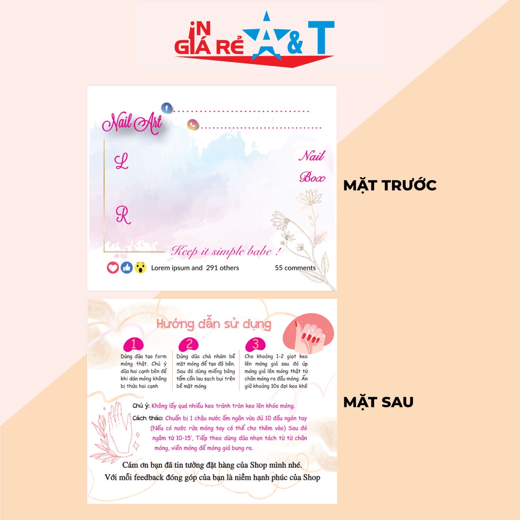 50 TAG NAILBOX, THẺ NAILBOX, CARD NAILBOX, BÌA NAILBOX, NHÃN NAILBOX_M4