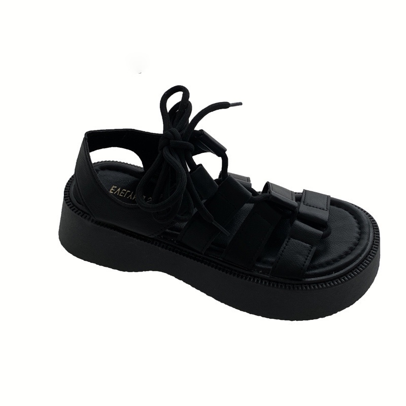 Xăng đan Đế Dày Thắt Dây Phong Cách Hàn Quốc Thời Trang Mùa Hè Hàng Mới Dành Cho Nữ 2022