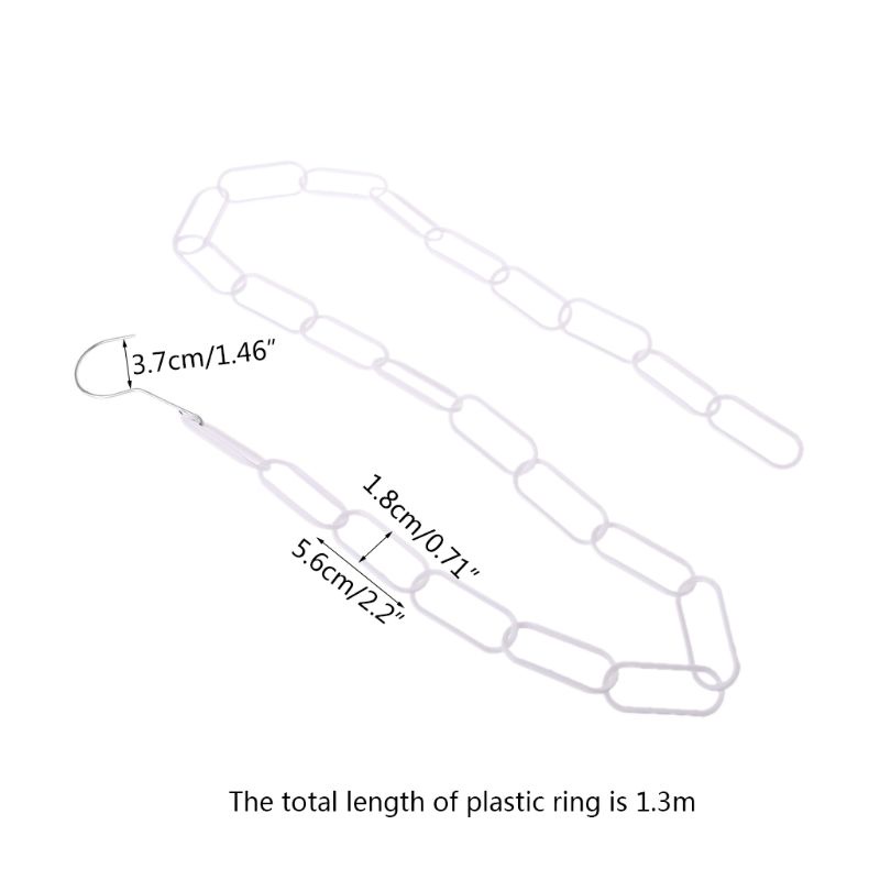 Dây Xích Móc Quần Áo Bằng Nhựa Có 23 Vòng Móc Treo Cho Cửa Hàng