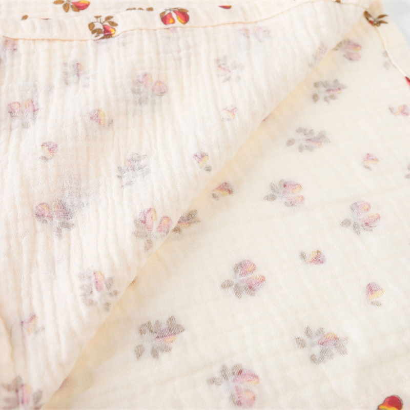 Chăn Quấn Em Bé Chất Liệu Cotton Họa Tiết Hoa Nhanh Khô