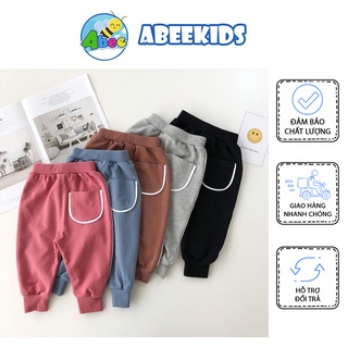Quần Nỉ Da Cá Thu Đông Cho Bé Trai Và Bé Gái Size 6-19kg - QN Túi.
