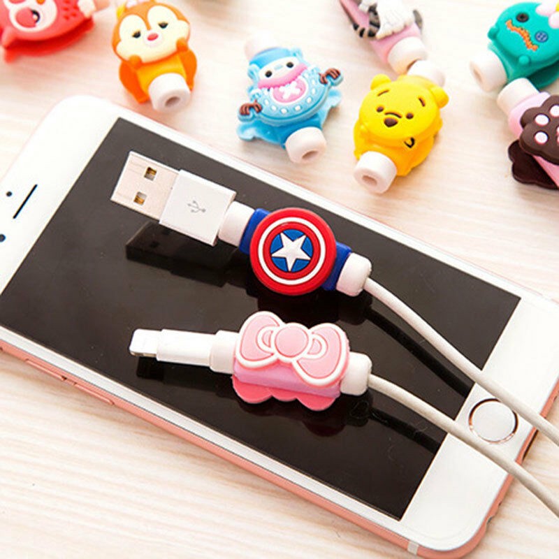 Vỏ bọc dùng cho bảo vệ dây cáp hình hoạt hình 8 Pin