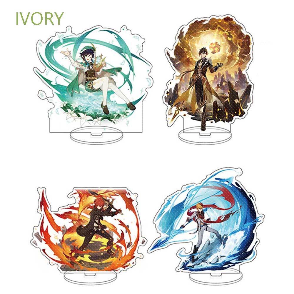 Mô hình nhân vật anime Genshin Impact có giá đỡ bằng acrylic