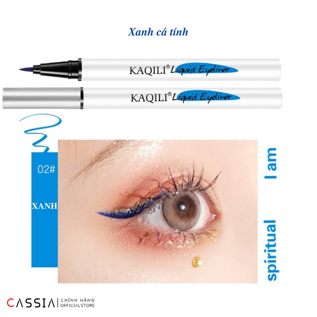 [Tặng mặt nạ] Bút Kẻ Mắt Nước KAQILI Lâu Trôi Không Lem Chống Nước Eyeliner waterproof 4 Màu - Nội địa Trung