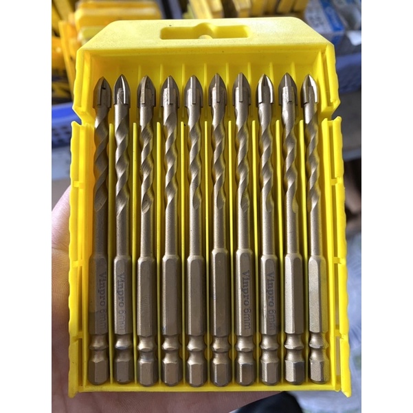 Mũi khoan đa năng 4 cạnh chân lục giác