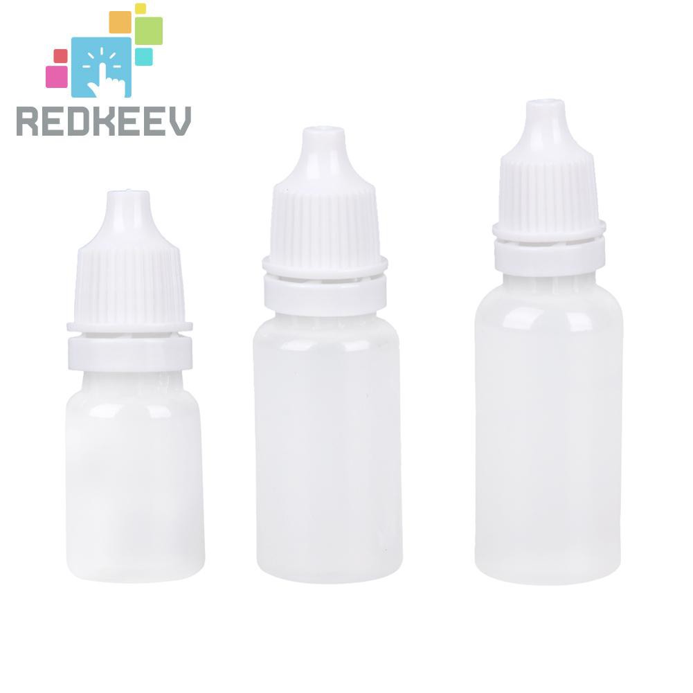 (Hàng Mới Về) Set 50 Lọ Rỗng Đựng Dung Dịch Nhỏ Mắt Dung Tích 5 / 10 / 15ml Tiện Dụng