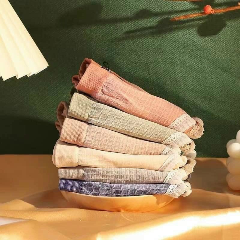 Quần lót nữ cotton xước sợi kháng khuẩn siêu co dãn chun nơ