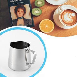 Ca đánh và rót sữa pha capuchino, latte siêu chuẩn 350ml