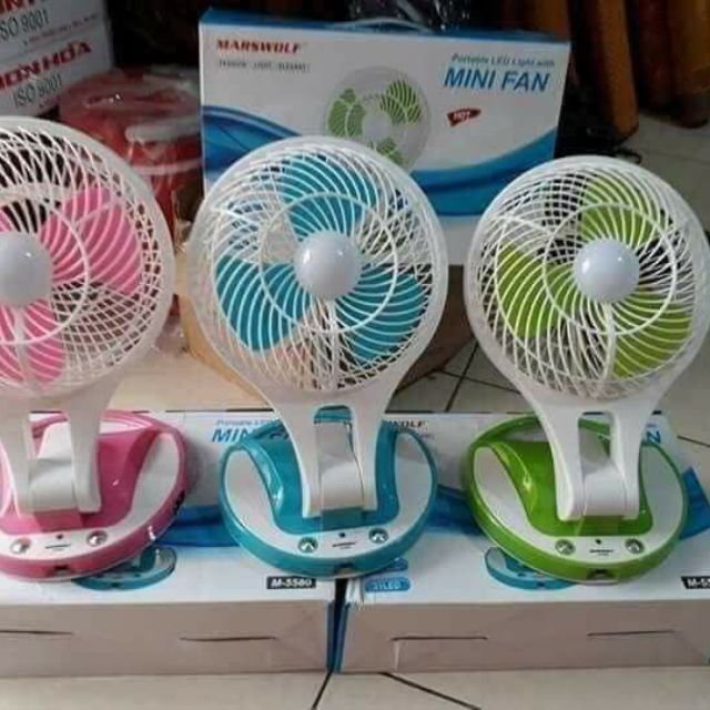 QUẠT TÍCH ĐIỆN MINI GẤP GỌN 2 TRONG 1