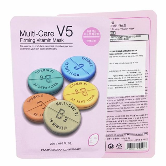 Mặt Nạ Vitamin V5 Thải Độc Da Trắng Da