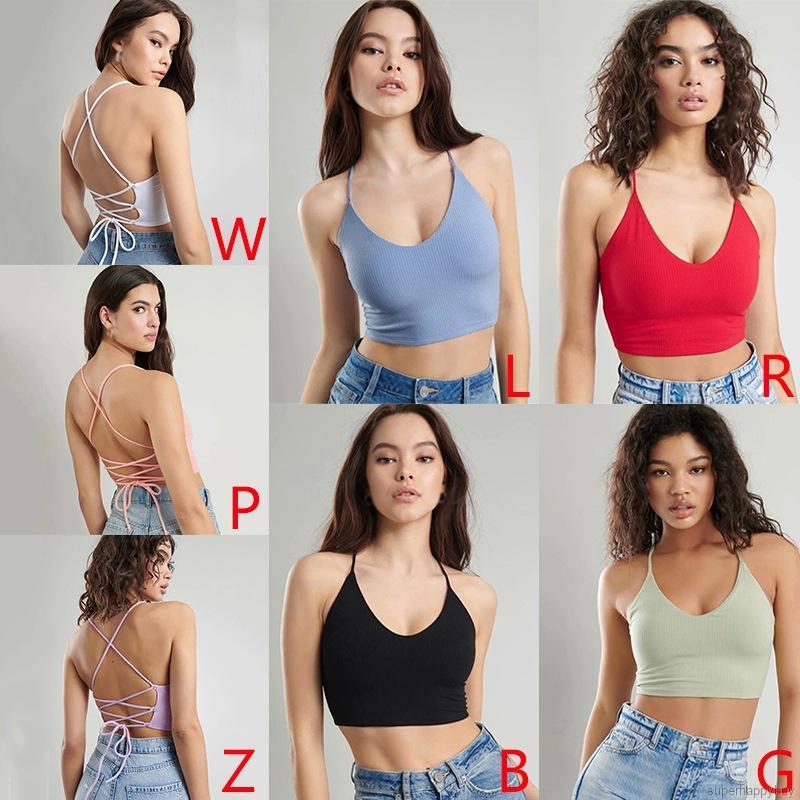 Áo Tank Top Dệt Kim Thiết Kế Cổ Chữ V Quyến Rũ Thời Trang Dành Cho Nữ