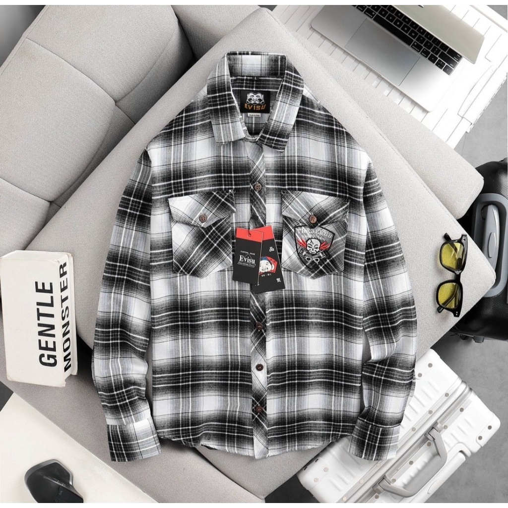 Áo sơ mi caro thêu túi  BN FASHION áo sơ mi nam nữ cao cấp do shop mua vải tự cắt giá rẻ .