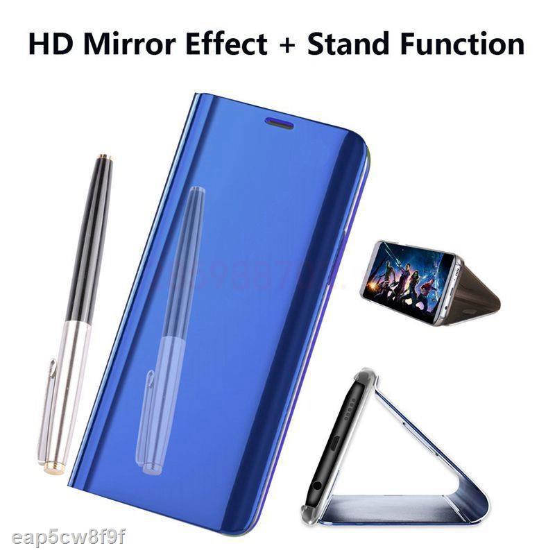 Hàng Mới Bao da Ốp lưng Samsung Galaxy S10 S9 S8 Plus Note 10 9 8 Note 10 plus - Bao da tráng gương dáng gập 2 mặt