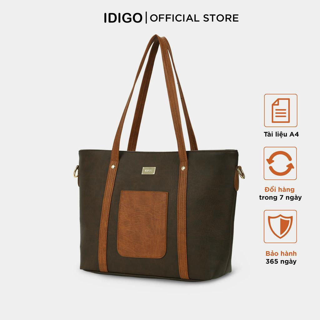Túi đeo vai giáo viên, túi xách tay công sở nữ phom lớn IDIGO FB2 - 5043