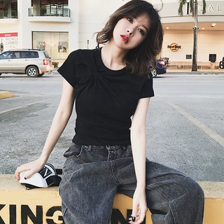 Áo thun nữ cổ tròn ngắn tay
