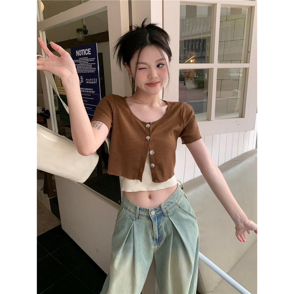 Áo Hai Dây Nhiều Lớp Phong Cách Thời Trang Mới Mùa Hè 63725