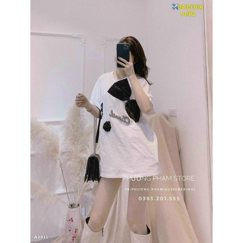 [Mã FAMAYWA giảm 10K đơn 50K] ÁO PHÔNG NƠ ĐẠI CÀI HOA TRÀ CN | BigBuy360 - bigbuy360.vn