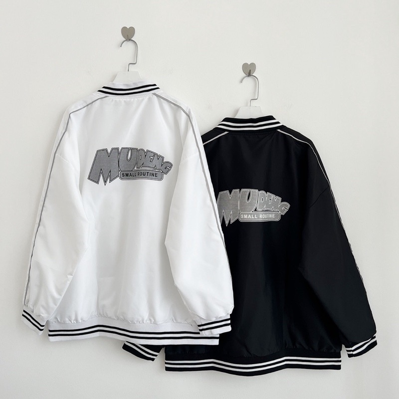 [ẢNH THẬT + VIDEO] Áo Khoác Bomber Dù 2 Lớp Phản Quang MU Form Rộng Nam Nữ Unisex