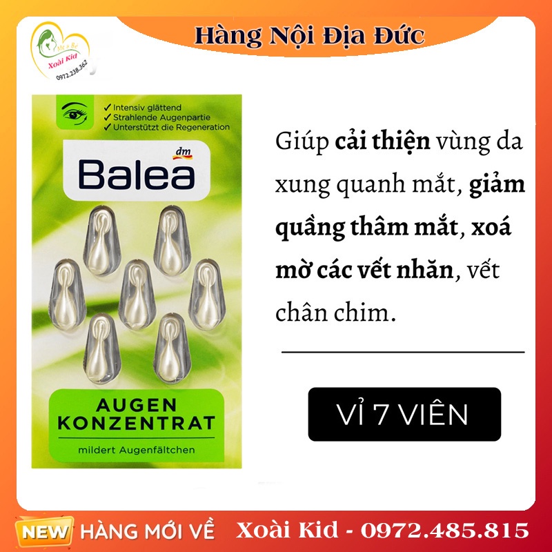 Viên nang dưỡng da Balea của Đức