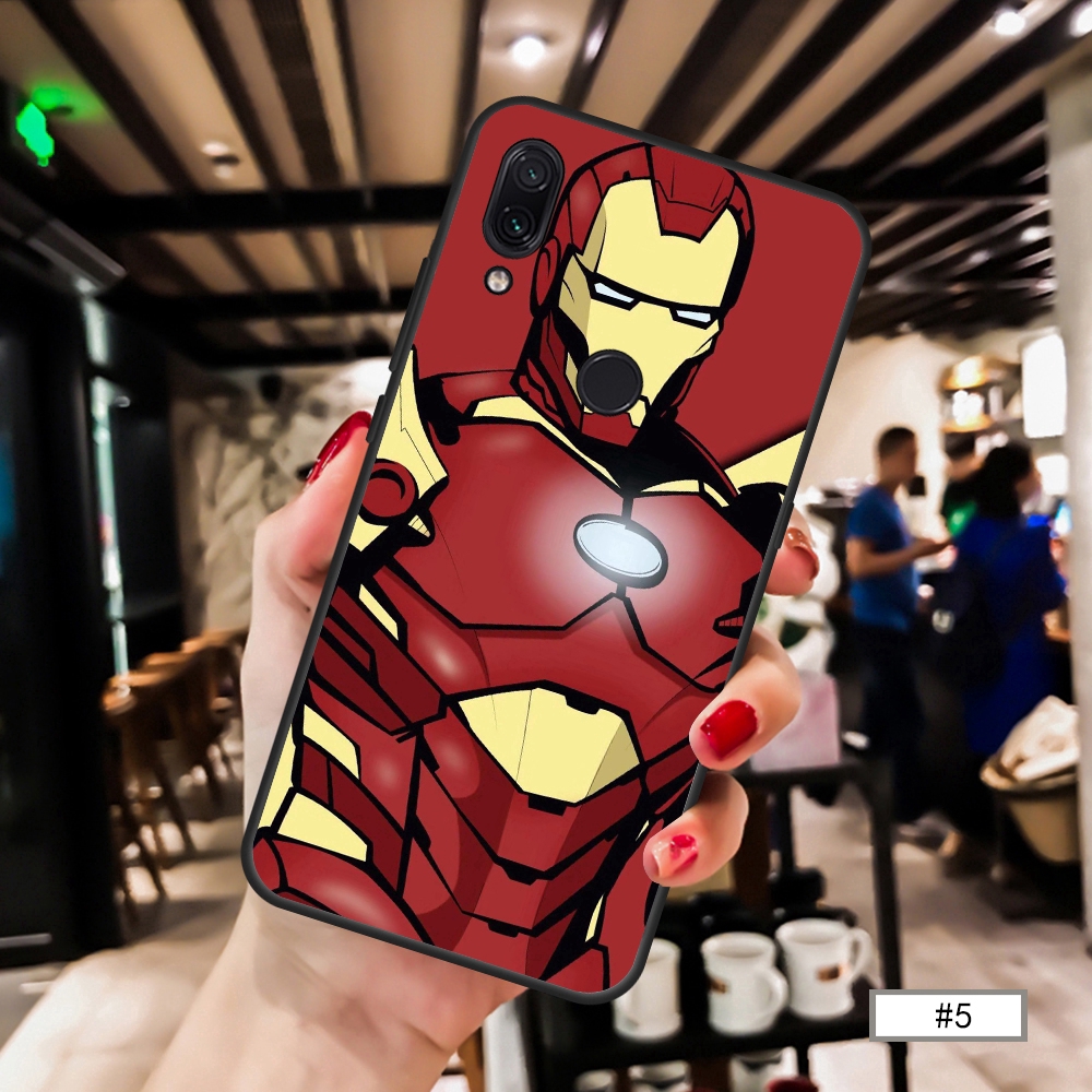 Ốp lưng cho Xiaomi Redmi Note7 7 Note6 6A 5 5A 5 Plus S2 Note4X Superhero Iron Man