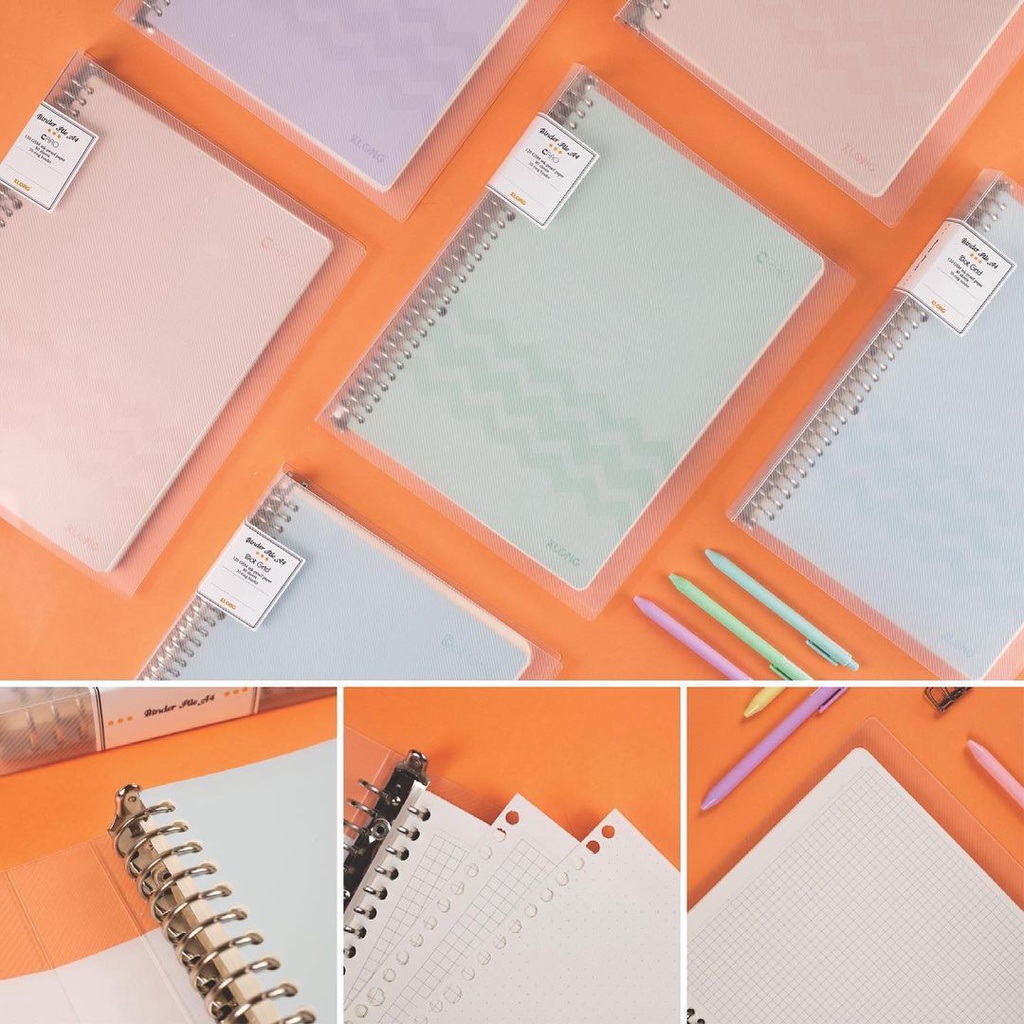 Sổ binder sắt Klong A4 120GSM giấy dày