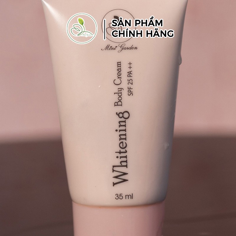 Kem dưỡng toàn thân MiniGarden Whitening Body Cream SPF 25 PA ++ 35ML dưỡng làn da sáng PV1013