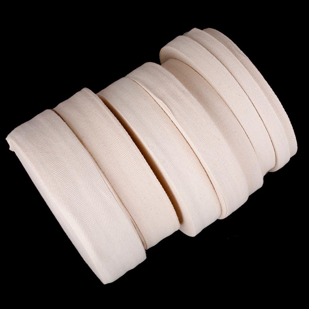 Cuộn Dây Ruy Băng Chất Liệu Cotton Rộng 1-5cm Dài 50M