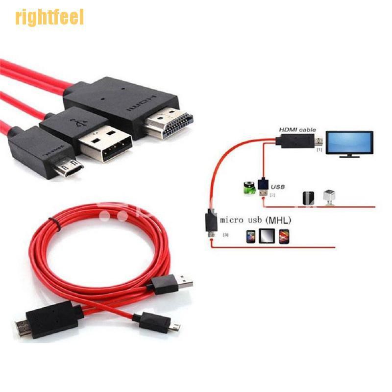 Cáp Chuyển Đổi Micro Usb Sang Hdmi 1080p Hd Tv Cho Điện Thoại Android Samsung