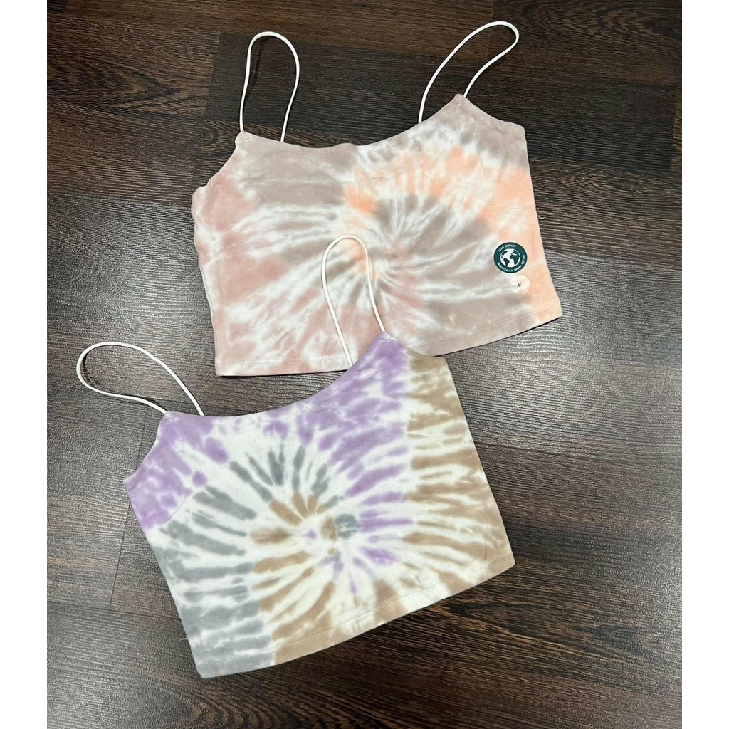 Áo thun 2 dây croptop dư xịn chất cotton