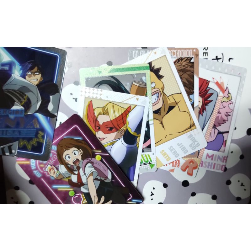 Thẻ Snapmide MHA My Hero Academia 3A 3B Neon Metal Card