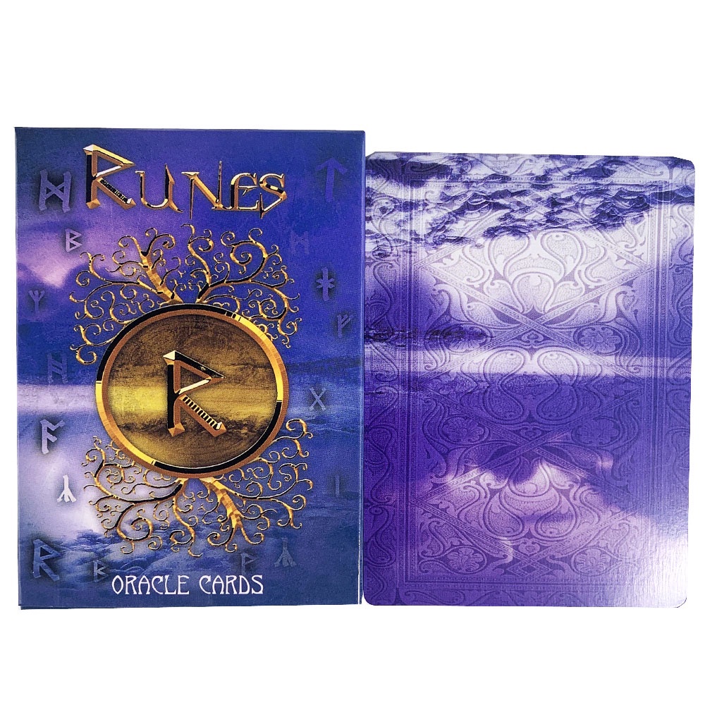 Bộ Bài Runes Oracle Cards Công Cụ Tiên Tri Thiêng Liêng 24 Lá Bài C255
