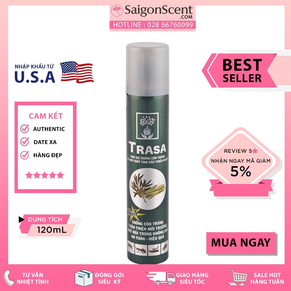 Xịt côn trùng & muỗi TRASA