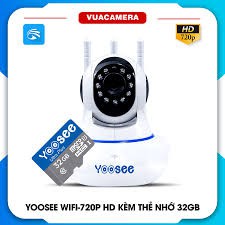 [COMBO 3 BỘ CAM THẺ 32G] CAMERA YOOSEE 3 RÂU 2.0