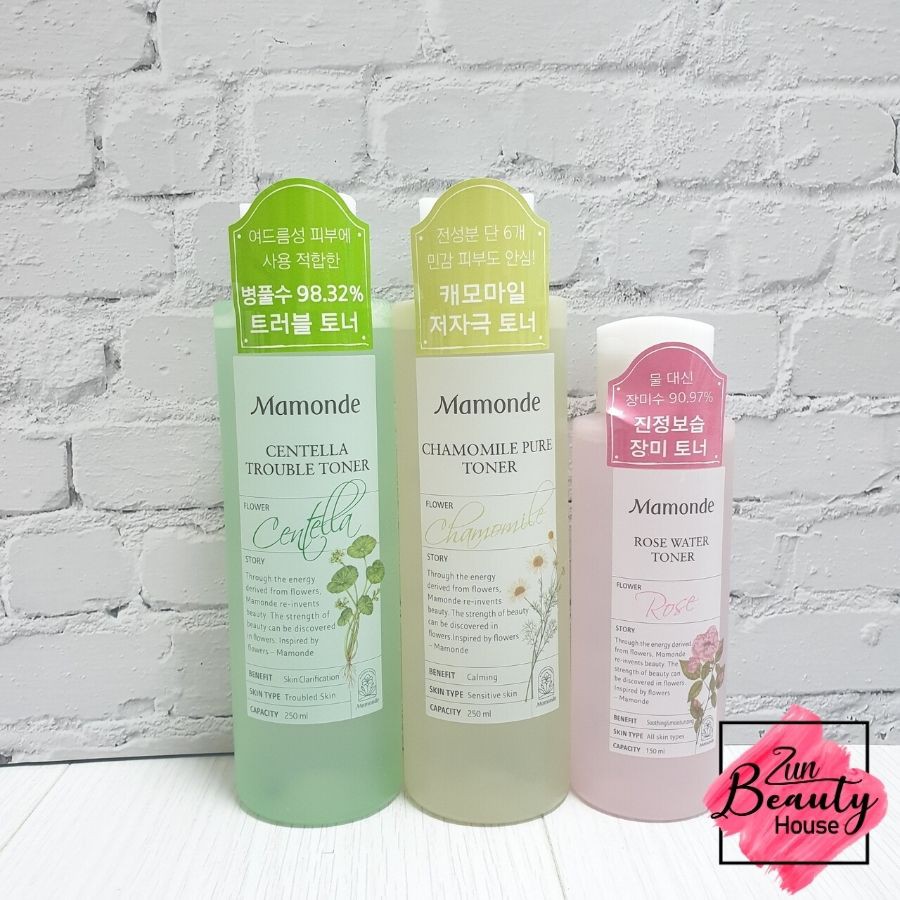 Nước hoa hồng chiết xuất rau má Mamonde Centella Trouble 250ml