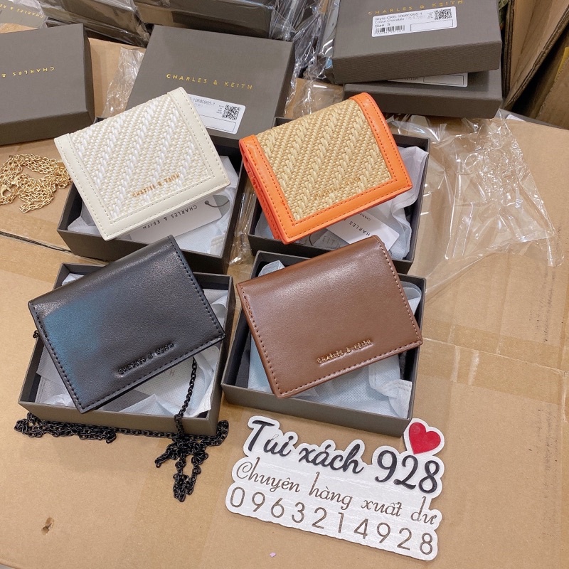 Ví mini size 11cm kèm dây xích