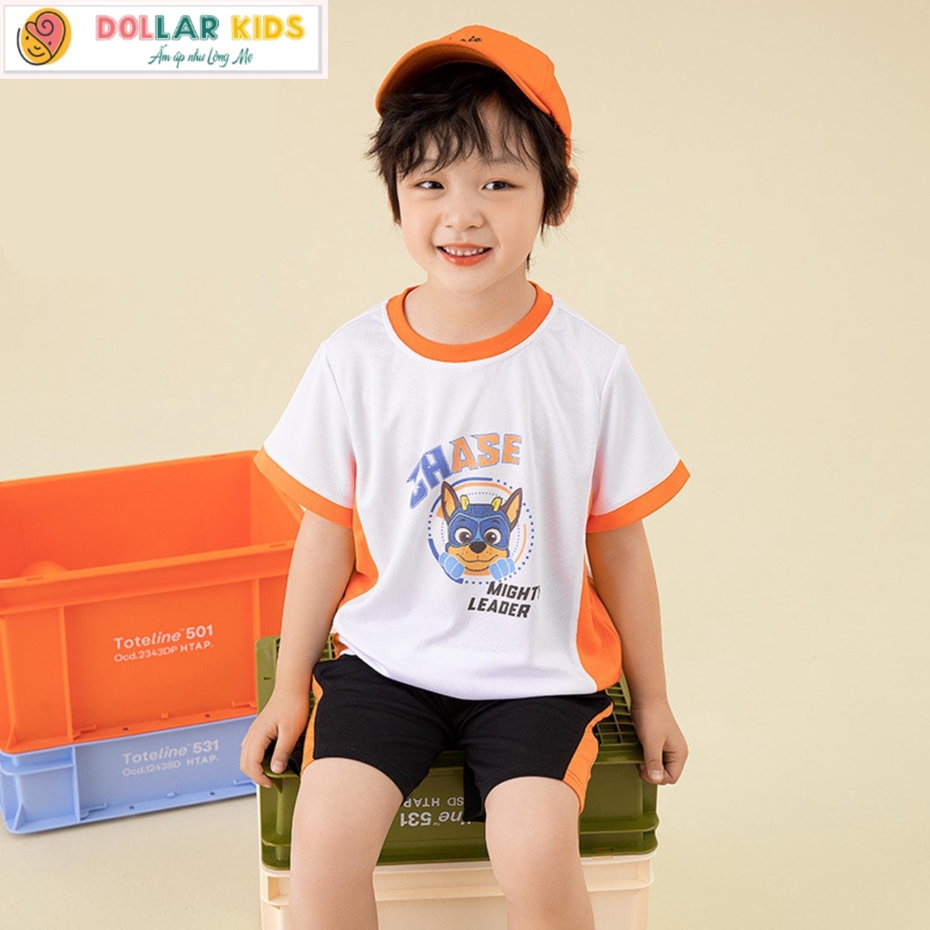 Đồ Bộ Cho Bé Trai Hãng Dollarkids Vải 100%Cotton Co Giãn Thoáng Mát, Thấm Hút Mồ Hôi