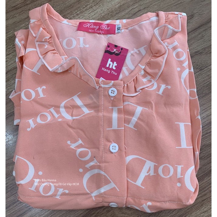 [SIZE 40-70KG] Đồ bộ bầu cho bé ty mặc bầu và sau sinh tay dài quần dài có lưng thun điều chỉnh vải lụa mango thoáng mát