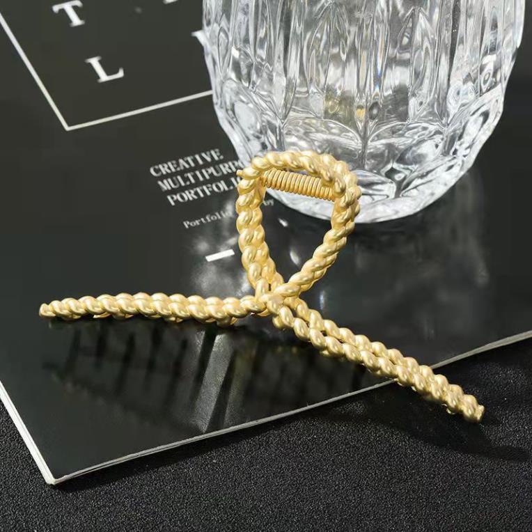 Kẹp tóc càng cua nữ Hàn Quốc kim loại bền đẹp đơn giản, kẹp tóc Hot trend hiện nay, June accessories