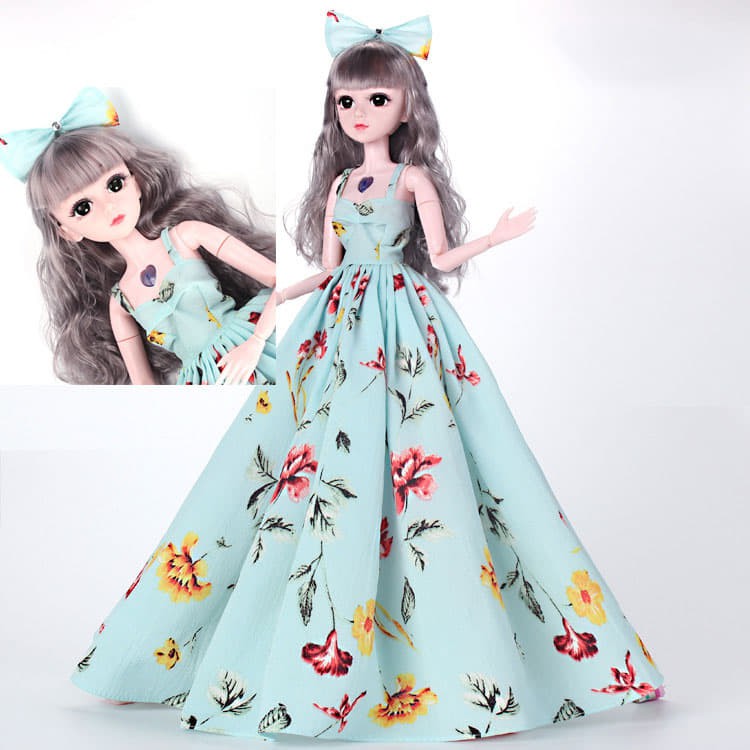 Búp Bê BJD 60cm 18 Khớp Váy Xanh