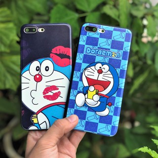 Ốp lưng doremon Mèo Môi hồng và Đèn Pin cho iphone 5/5s/6/6s/6+/6s+/7/8/7+/8+
