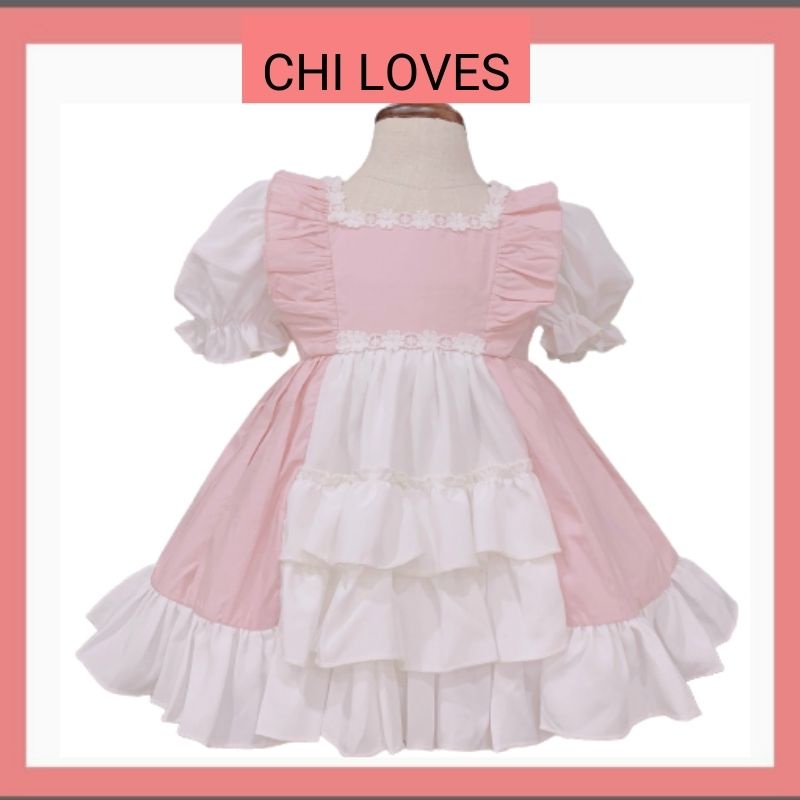 Váy bé gái 1 2 3 4 5 6 7 8 tuổi Chi Loves, Váy trẻ em gái hàng thiết kế cao cấp V29