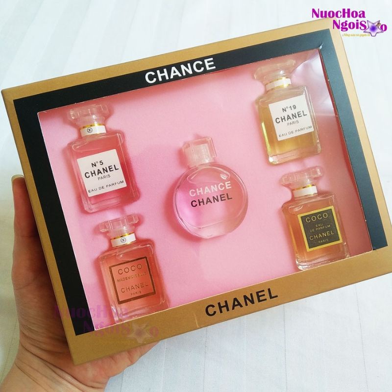 Set Nước Hoa Nữ Mini 5 chai thơm lâu