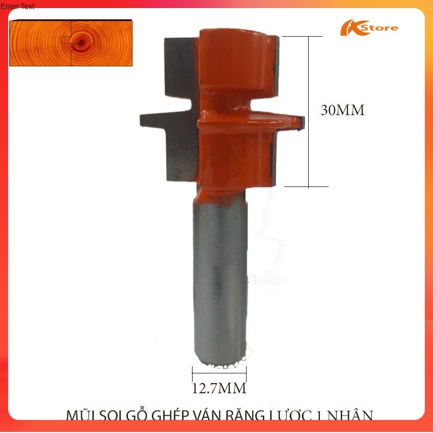 MŨI SOI GỖ GHÉP NHÂN LIỀN  1 NHÂN 30MM - MŨI PHAY GỖ ÂM DƯƠNG HÀNG CAO CẤP