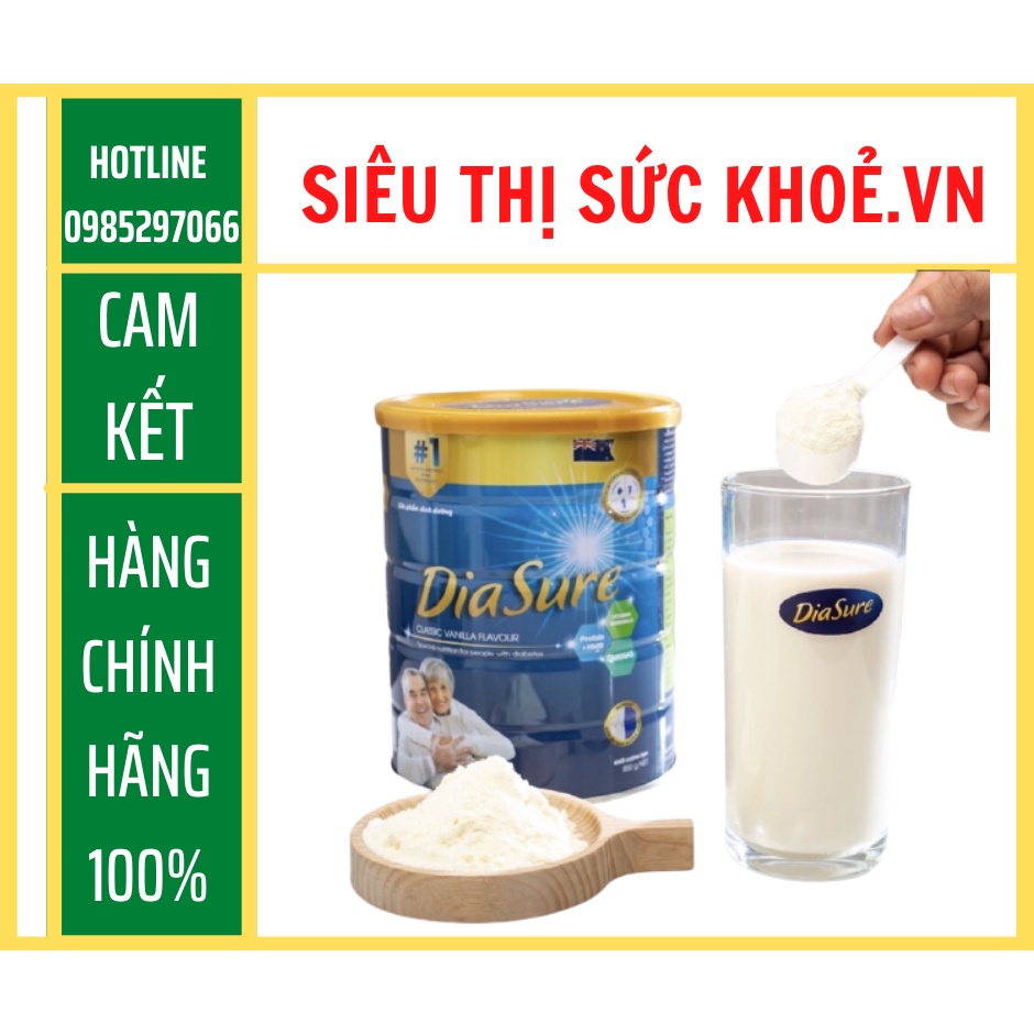 Sữa DiaSure 850g [CHÍNH HÃNG] Sữa DiaSure 850g - Dinh dưỡng dành cho người tiểu đường