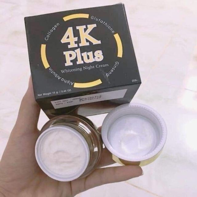 Kem Dưỡng 4K plus bóng đêm căng bóng da giảm nám, trắng da, chống lão hóa da Thái Lan