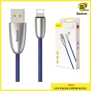 Cáp sạc Lightning vải dù, đầu kim loại siêu bền Baseus Torch Series dùng cho iPhone/ iPad (2.4A Fast Charge & Sync Data)