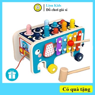 Đồ chơi đập chuột 3 trong 1 bằng gỗ cho bé