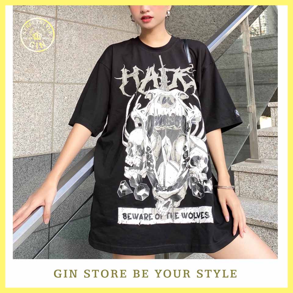 Áo thun HADES Skull Worlf form rộng nam nữ Unisex - Gin store (gin store v)